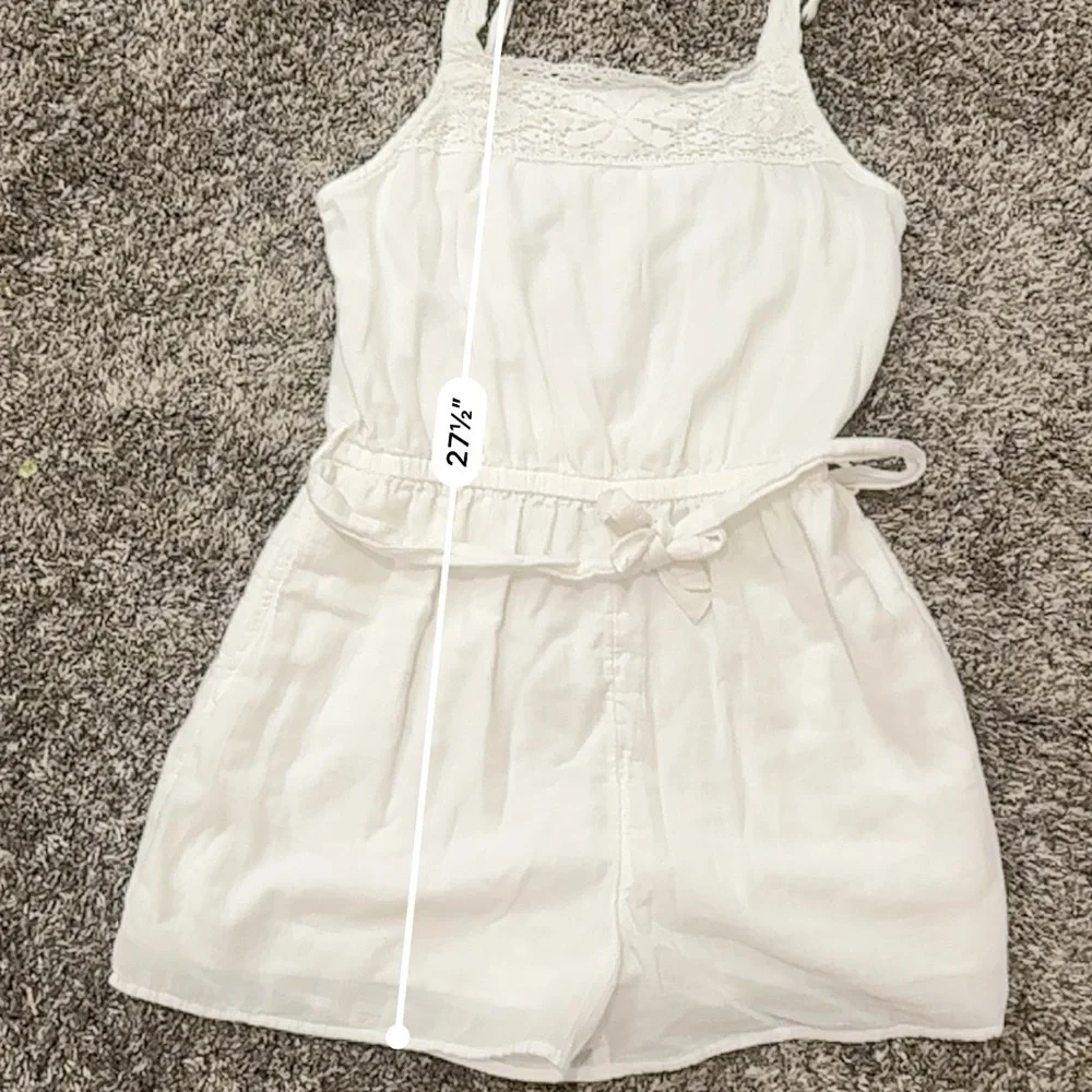 Abercrombie kids, white romper size 15-16